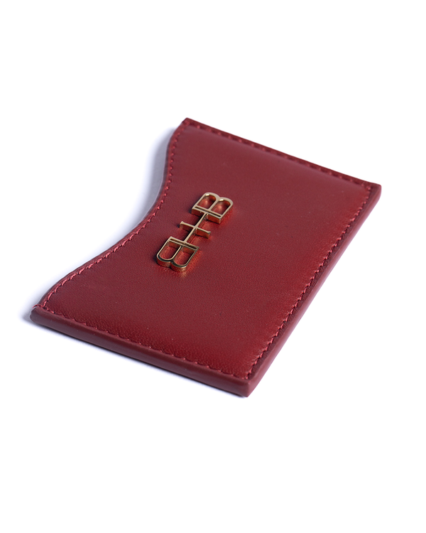 Concave Card Holder - Lip Red
