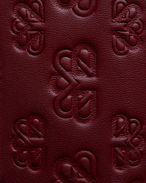 Concave Card Holder - Lip Red