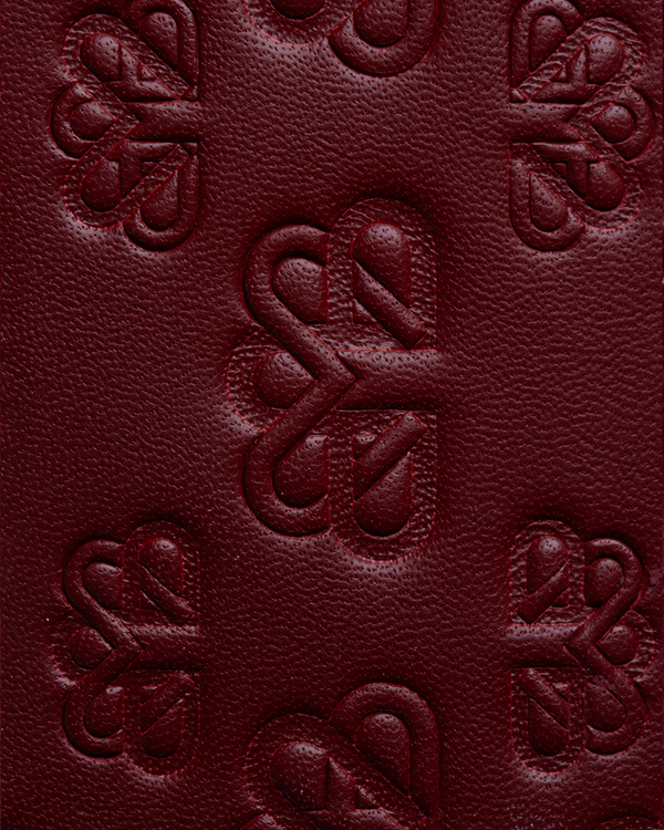 Concave Card Holder - Lip Red