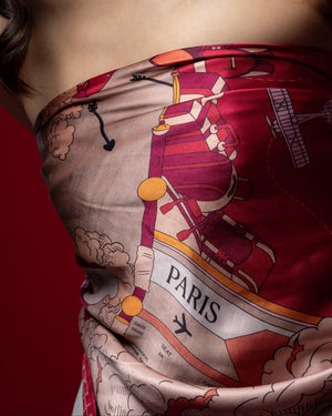 Bond Girl Scarf -Lip Red