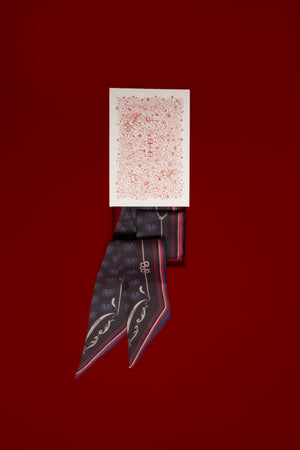 Emblem Wash Twilly - Black