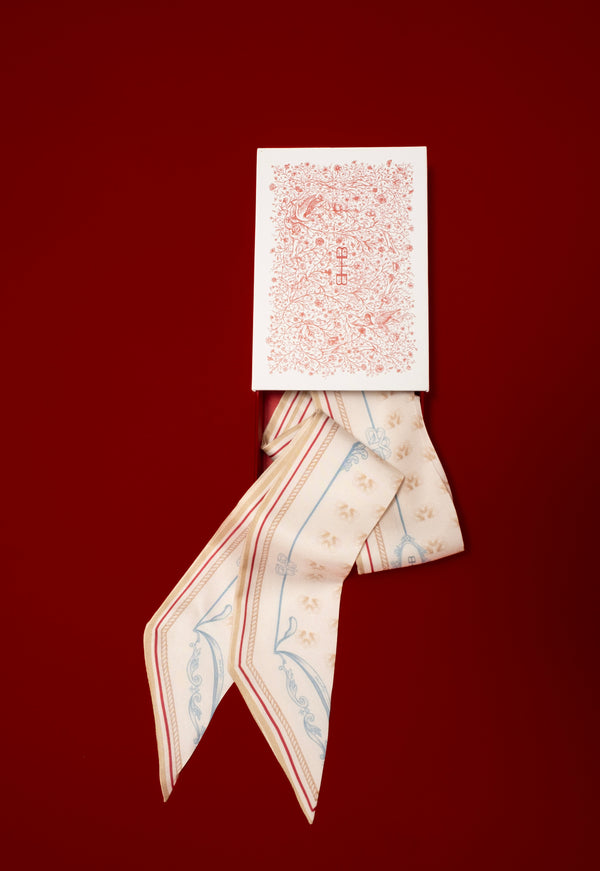 Emblem Wash Twilly - Beige