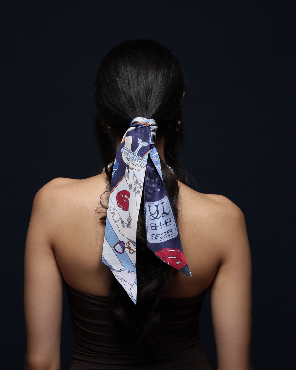 Bond Girl Twilly - Voila Blue