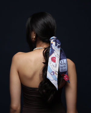 Bond Girl Twilly - Voila Blue