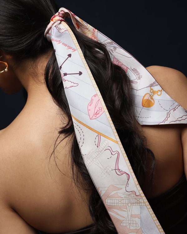 Bond Girl Twilly - Nude