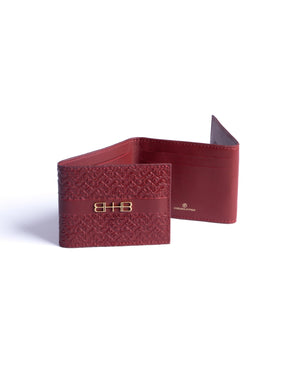Trifold Billionaire Card Holder - Lip Red