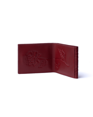 Trifold Billionaire Card Holder - Lip Red