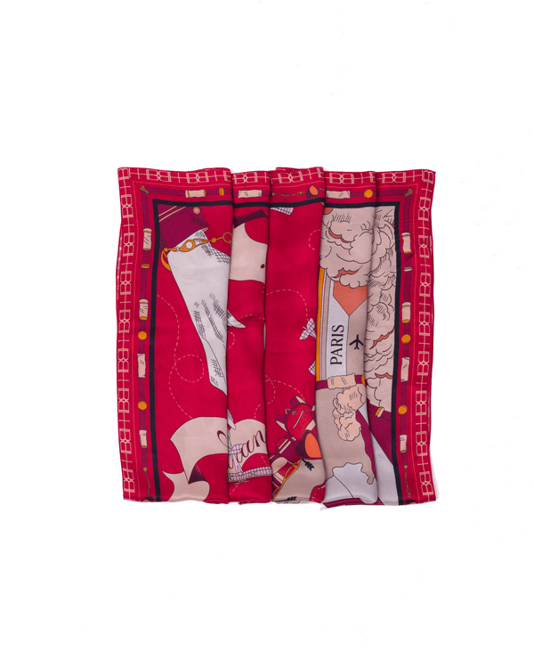 Bond Girl Scarf -Lip Red