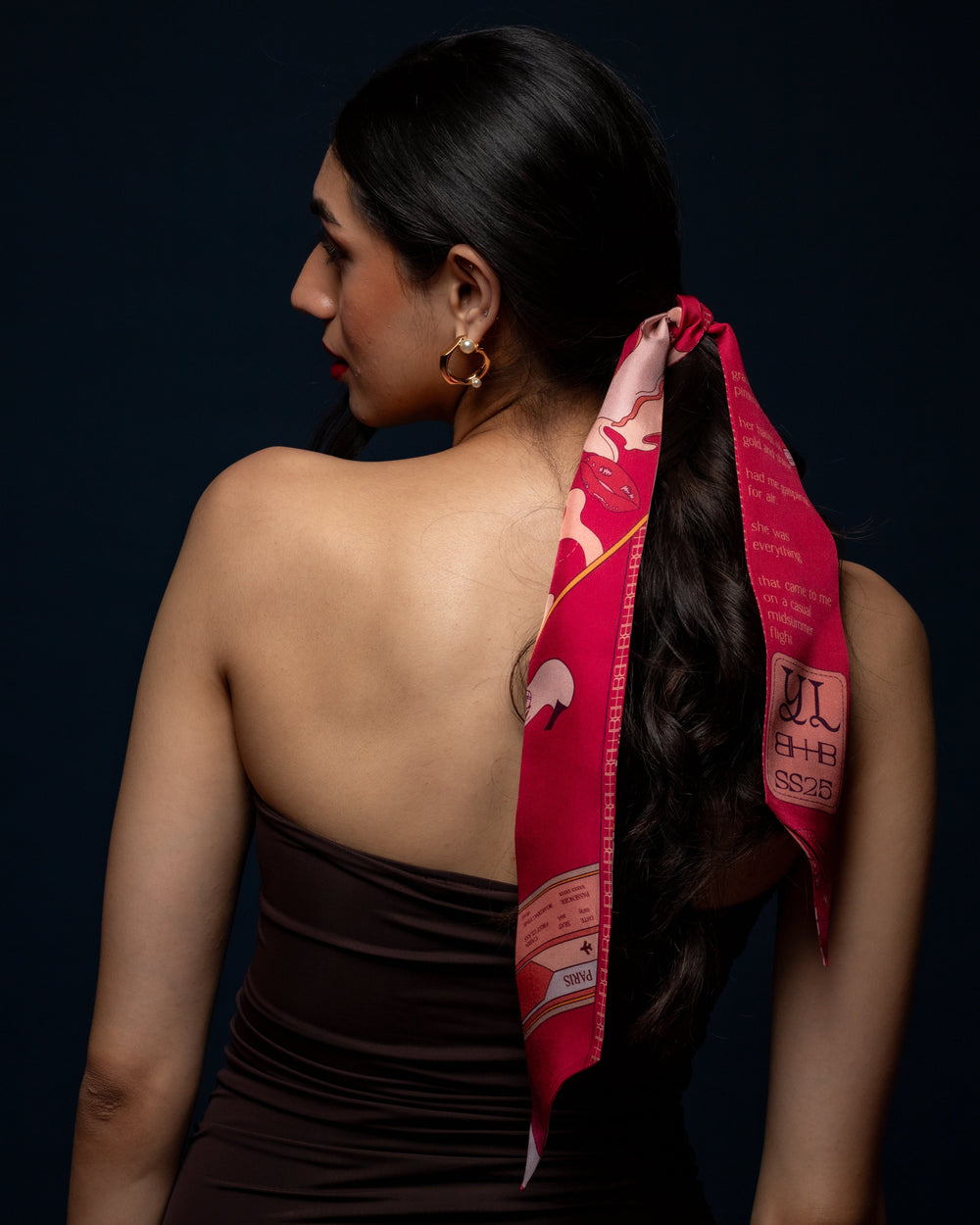 Bond Girl Twilly - Lip Red