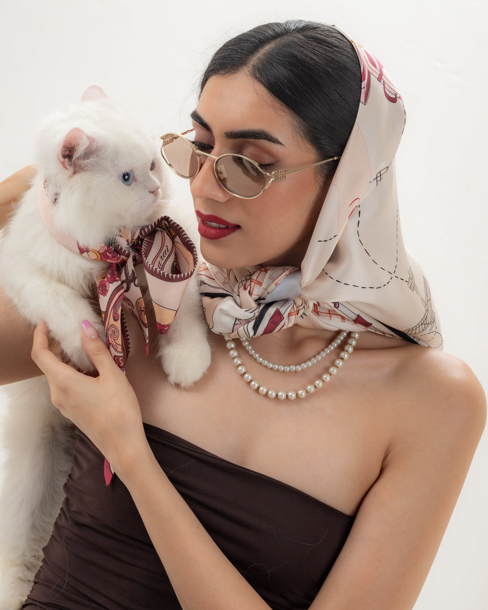 Bond Girl Scarf - Nude