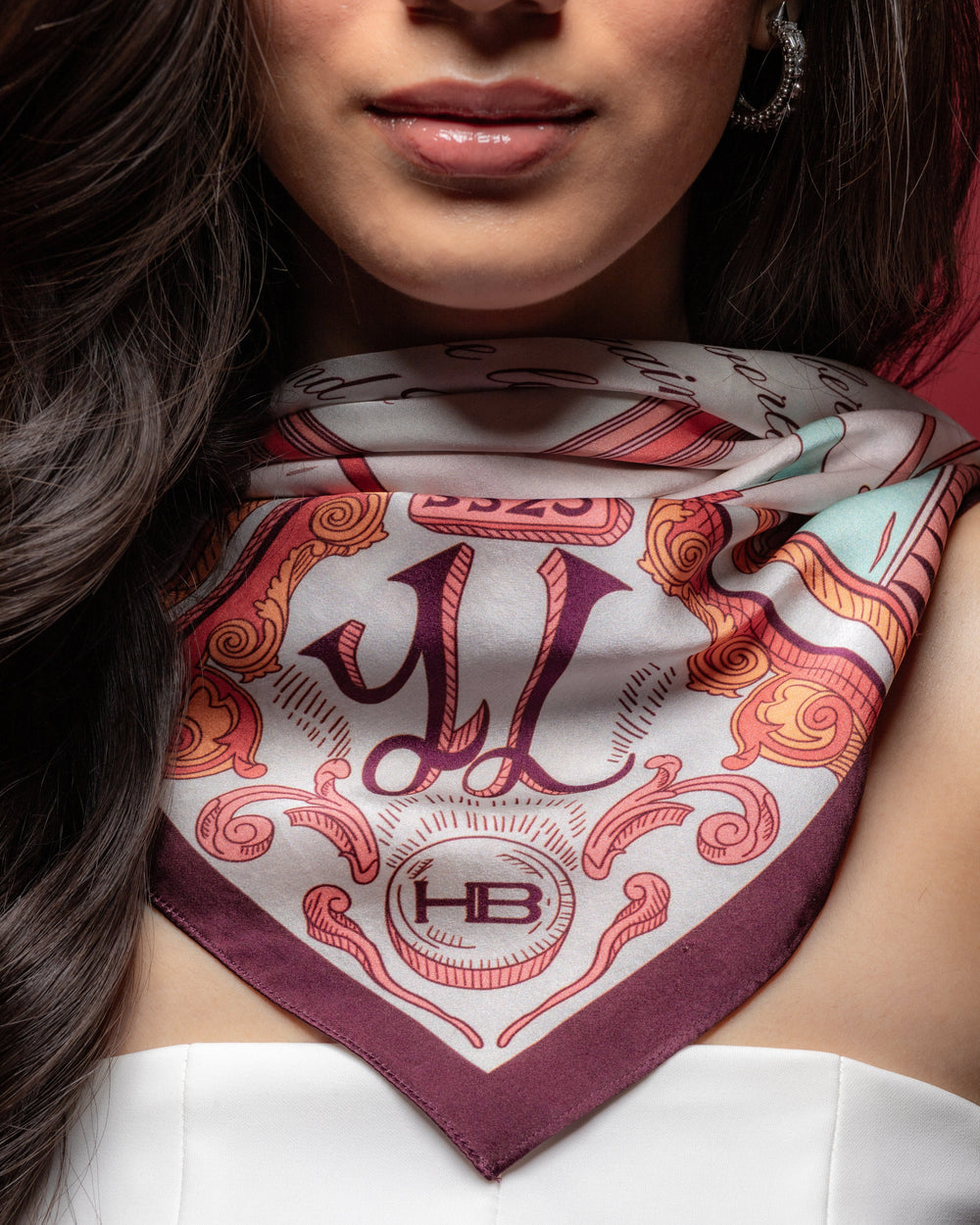 Her Scent Scarf - Mulberry Wine