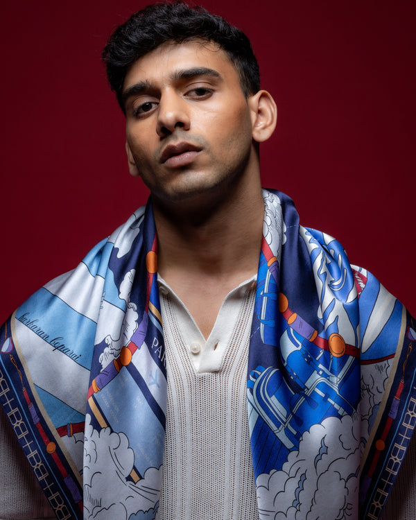 Bond Girl Scarf - Voila Blue