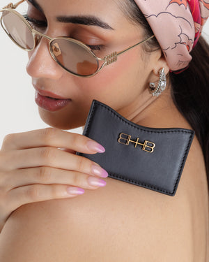 Concave Card Holder - Black