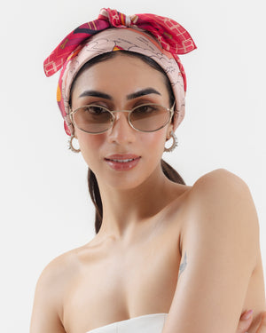 Bond Girl Scarf -Lip Red