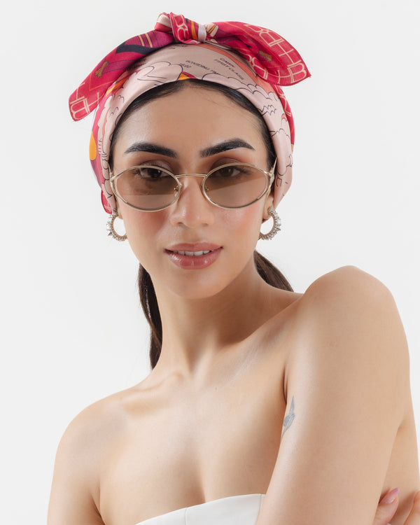 Bond Girl Scarf -Lip Red